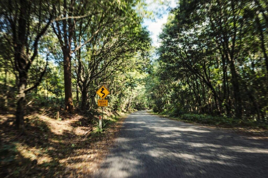 Photo taken while riding a motorbike in Byron Bay